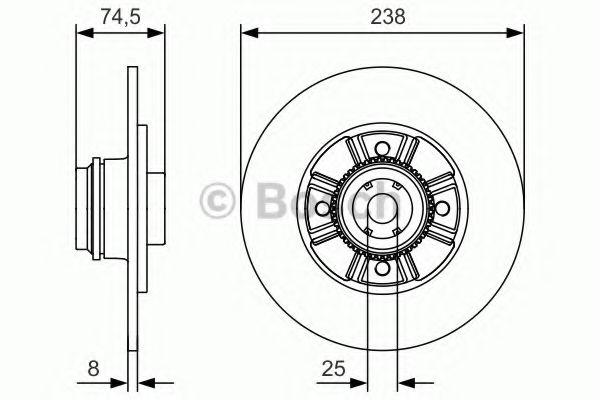 Тормозной диск BOSCH 0 986 479 A48