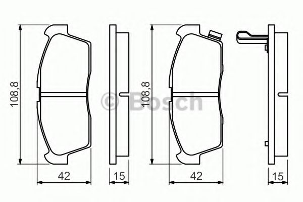 Тормозные колодки BOSCH 0 986 494 700