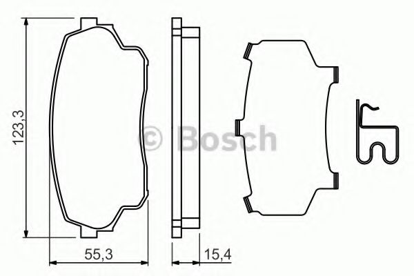 Тормозные колодки BOSCH 0 986 494 711