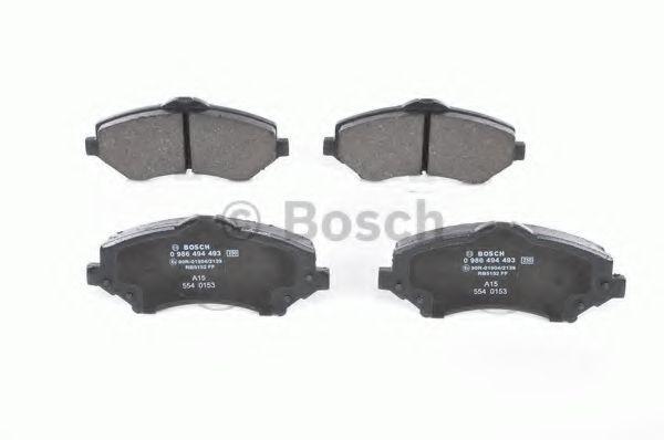 Тормозные колодки BOSCH 0 986 494 493 Тормозные колодки BOSCH 0 986 494 493