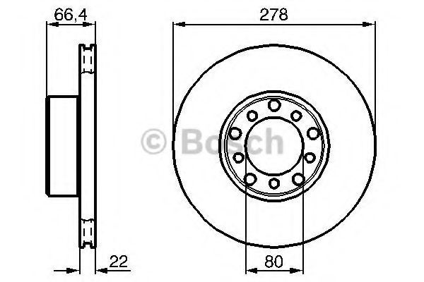 Тормозной диск BOSCH 0 986 478 060