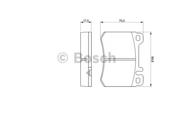 Тормозные колодки BOSCH 0 986 460 959