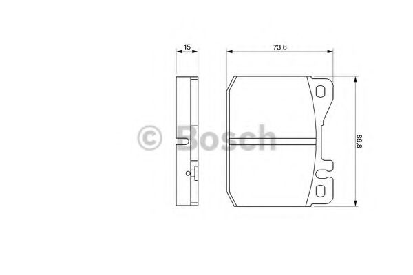 Тормозные колодки BOSCH 0 986 463 921