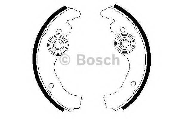 Тормозные колодки барабанные BOSCH 0 986 487 271