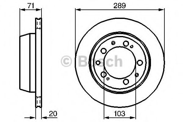 Тормозной диск BOSCH 0 986 478 101