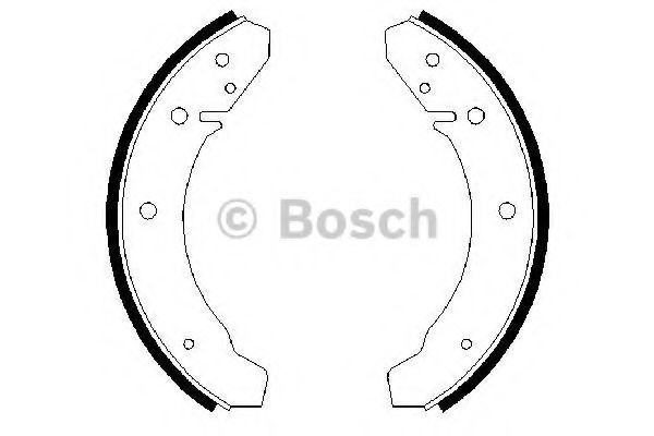 Тормозные колодки барабанные BOSCH 0 986 487 367