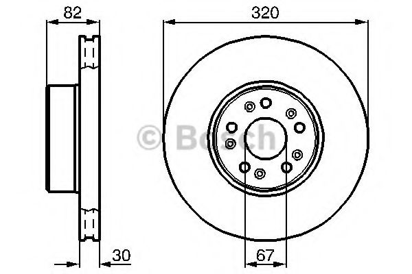 Тормозной диск BOSCH 0 986 478 527