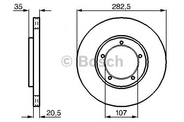 Тормозной диск BOSCH 0 986 478 097