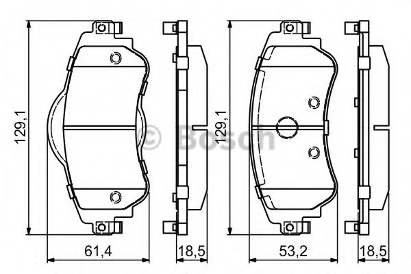 Тормозные колодки BOSCH 0 986 494 690