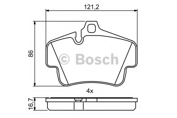 Тормозные колодки BOSCH 0 986 494 699