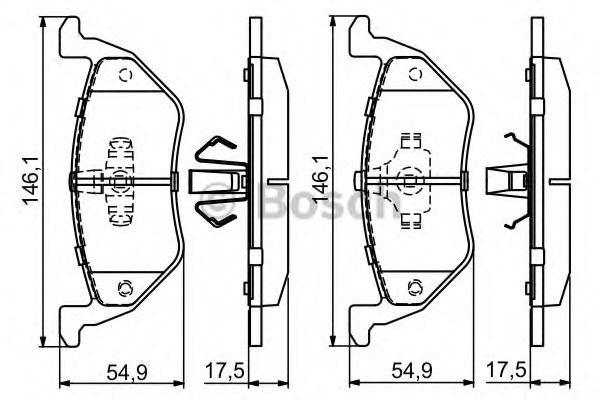 Тормозные колодки BOSCH 0 986 494 683