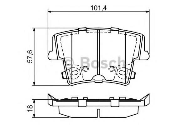 Тормозные колодки BOSCH 0 986 494 678