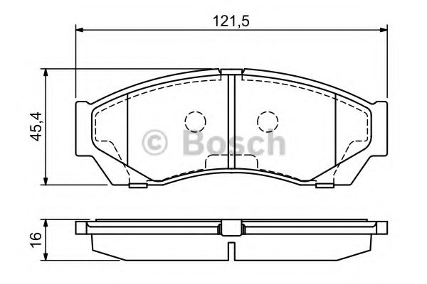 Тормозные колодки BOSCH 0 986 494 681