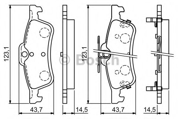 Тормозные колодки BOSCH 0 986 494 719