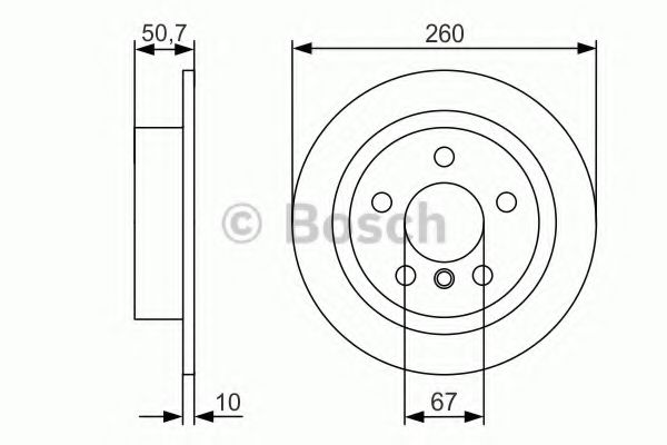 Тормозной диск BOSCH 0 986 479 C96