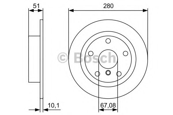Тормозной диск BOSCH 0 986 479 C92