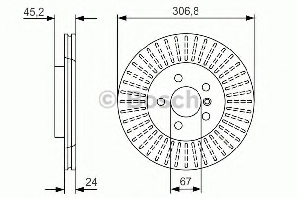 Тормозной диск BOSCH 0 986 479 C93