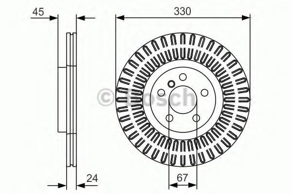 Тормозной диск BOSCH 0 986 479 C94