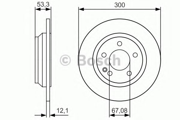 Тормозной диск BOSCH 0 986 479 D12