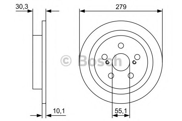 Тормозной диск BOSCH 0 986 479 D35