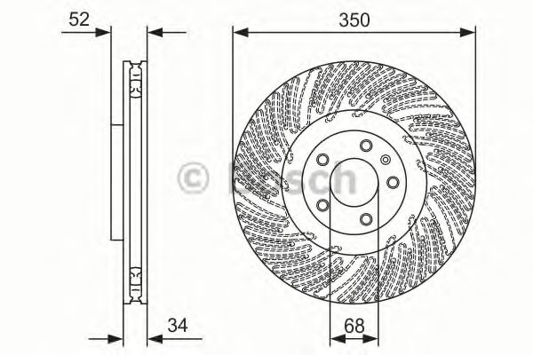 Тормозной диск BOSCH 0 986 479 D26