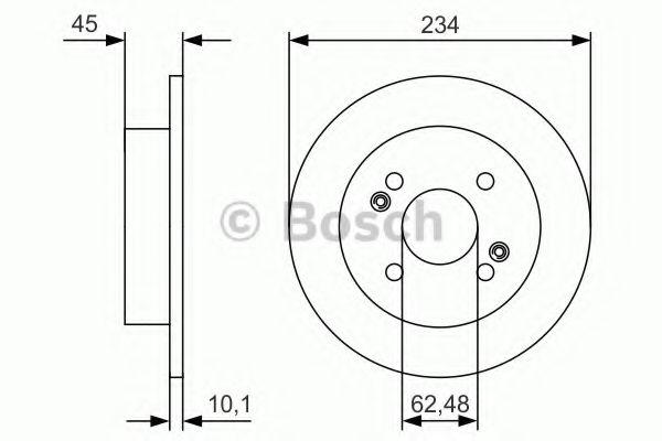 Тормозной диск BOSCH 0 986 479 D02