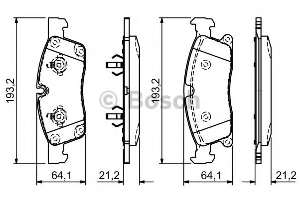 Тормозные колодки BOSCH 0 986 494 672