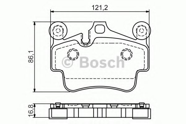 Тормозные колодки BOSCH 0 986 494 567