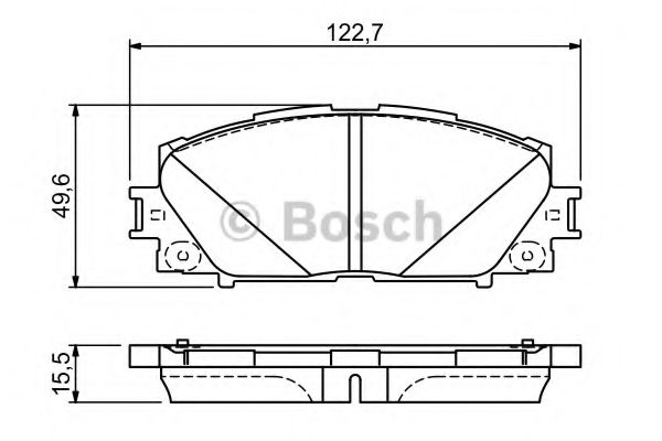 Тормозные колодки BOSCH 0 986 494 670