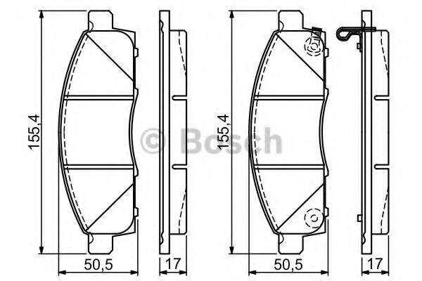 Тормозные колодки BOSCH 0 986 494 673