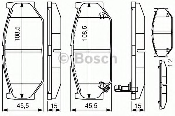 Тормозные колодки BOSCH 0 986 495 308