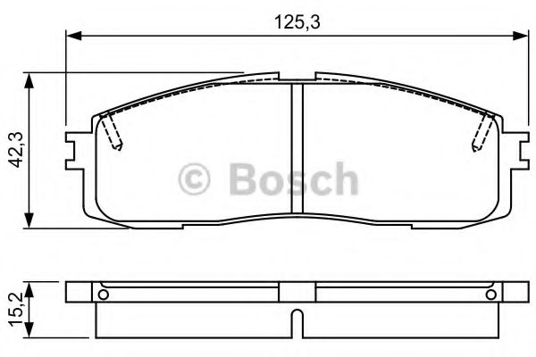 Тормозные колодки BOSCH 0 986 495 330