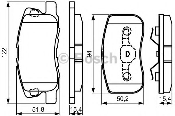 Тормозные колодки BOSCH 0 986 495 313
