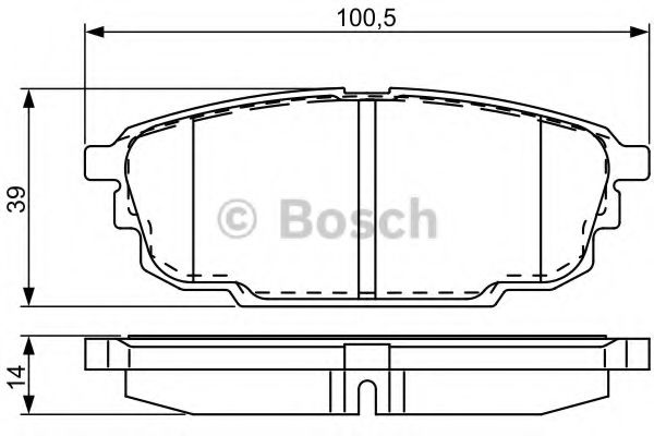 Тормозные колодки BOSCH 0 986 495 320