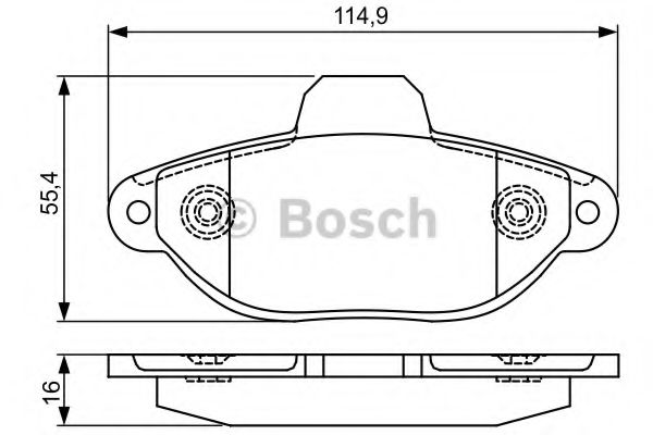 Тормозные колодки BOSCH 0 986 495 338