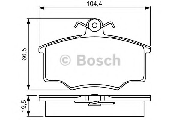 Тормозные колодки BOSCH 0 986 495 340