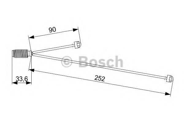 Датчик износа тормозных колодок BOSCH 1 987 473 558
