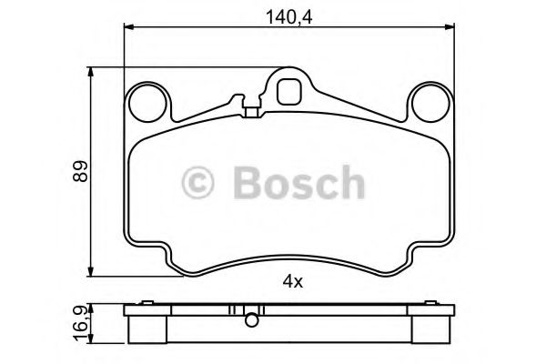 Тормозные колодки BOSCH 0 986 494 710
