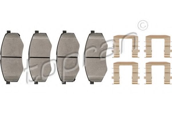 Тормозные колодки TOPRAN 820 795