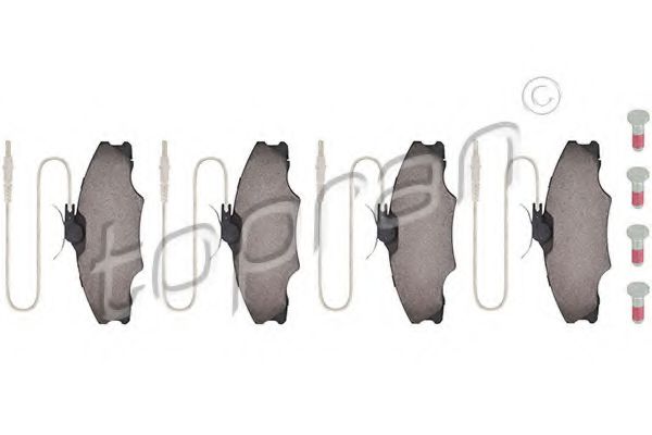 Тормозные колодки TOPRAN 721 430