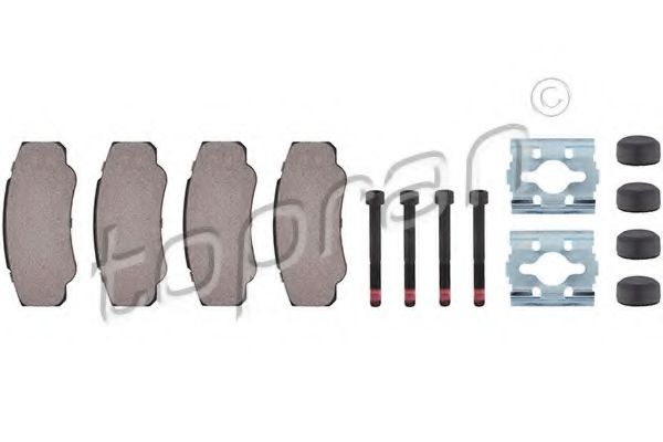 Тормозные колодки TOPRAN 721 243