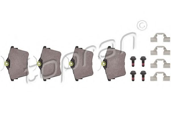 Тормозные колодки TOPRAN 721 244
