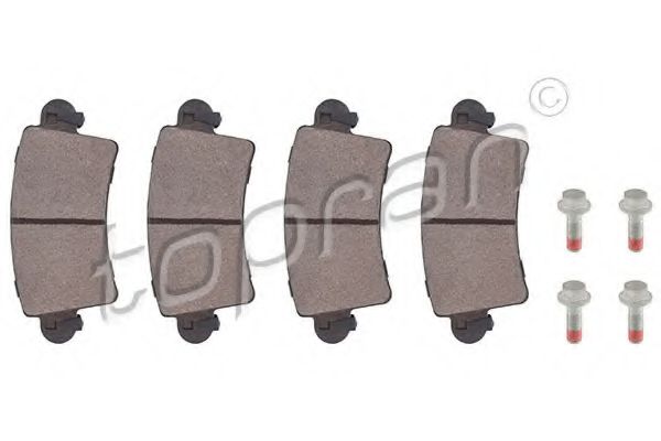 Тормозные колодки TOPRAN 207 087