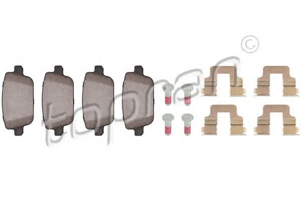 Тормозные колодки TOPRAN 303 964