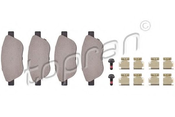 Тормозные колодки TOPRAN 207 645
