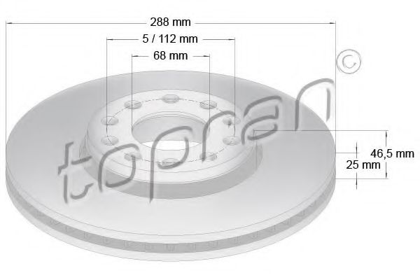 Тормозной диск TOPRAN 110 420