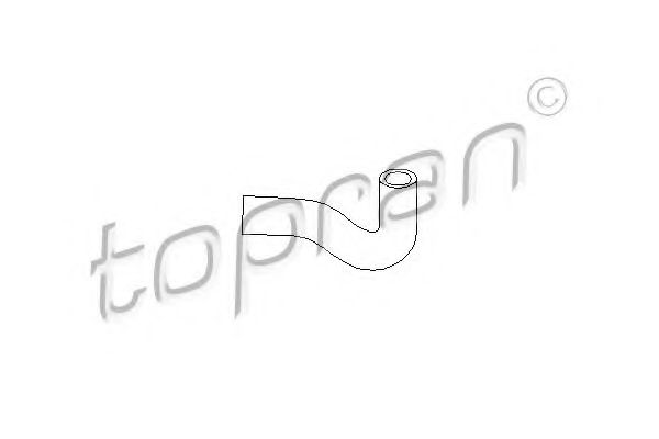 Шланг вентиляции картера TOPRAN 100 199