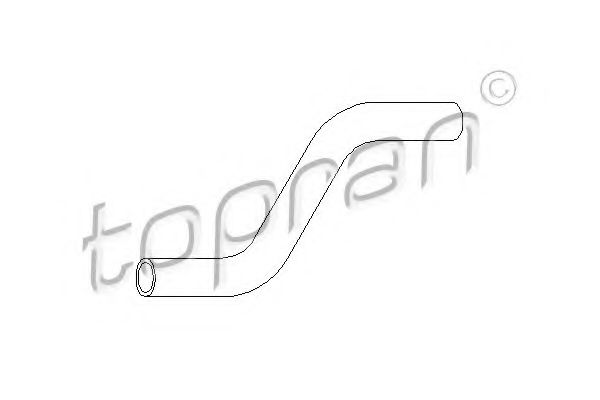 Патрубок радиатора TOPRAN 102 713