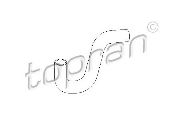 Патрубок радиатора TOPRAN 102 717