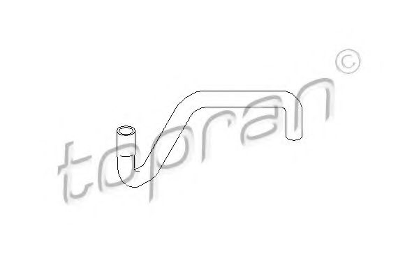 Патрубок радиатора TOPRAN 109 012